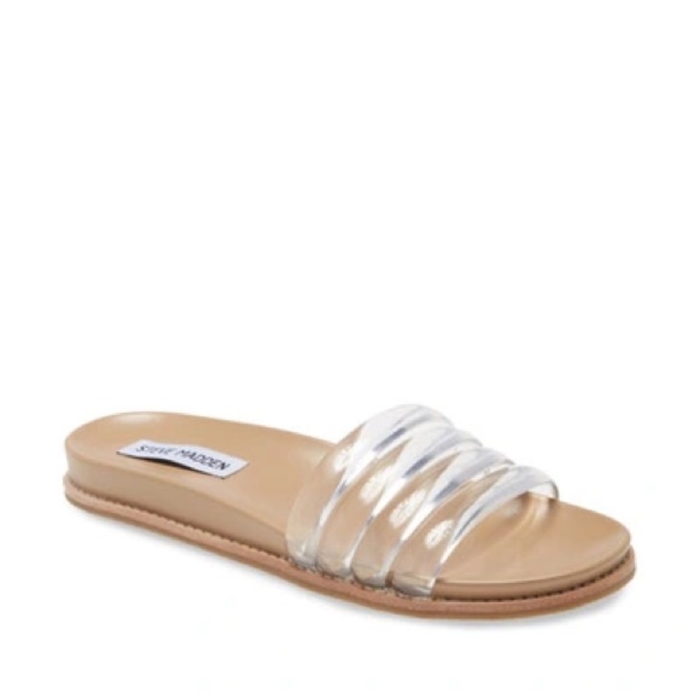 Steve Madden Drips Clear Slides / Sandals Size 10